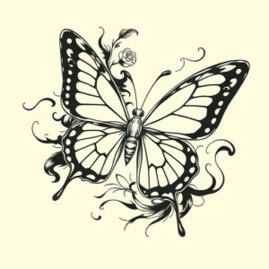 Japanese Butterfly Tattoo