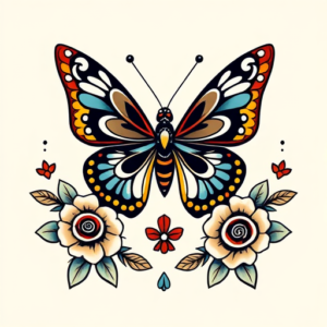 Mexican Butterfly Tattoo