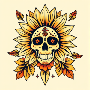 Mexican Sunflower Tattoo