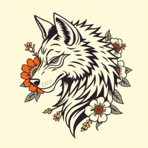 Mexican Wolf Tattoo