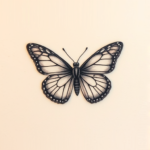 Micro Realism Butterfly Tattoo