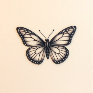 Micro Realism Butterfly Tattoo