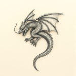 Micro Realism Dragon Tattoo