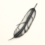 Micro-Realism Feather Tattoo