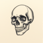 Micro Realism Skull Tattoo