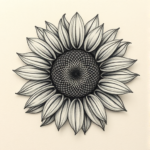 Micro Realism Sunflower Tattoo