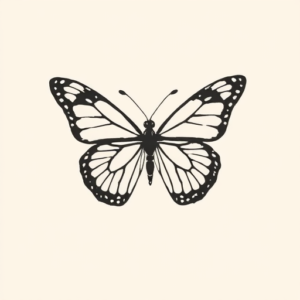 Minimalist Butterfly Tattoo