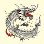 Neo-Japanese Dragon Tattoo