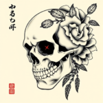 Neo-Japanese Skull Tattoo