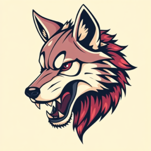 New School Wolf Tattoo
