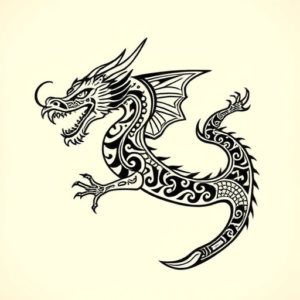 Polynesian Dragon Tattoo
