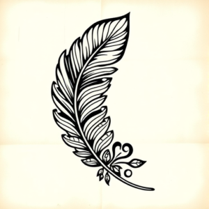 Polynesian Feather Tattoo