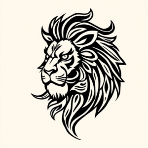 Polynesian Lion Tattoo