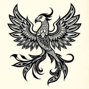 Polynesian Phoenix Tattoo