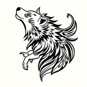 Polynesian Wolf Tattoo