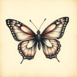 Realism Butterfly Tattoo