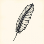 Realism Feather Tattoo