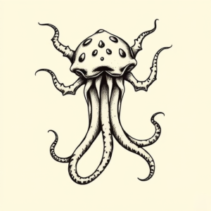 Stick-And-Poke Medusa Tattoo