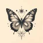 Surrealism Butterfly Tattoo