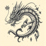 Surrealism Dragon Tattoo