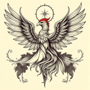 Surrealism Phoenix Tattoo