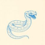 Tattooer Sketchbook Blue Snake Tattoo