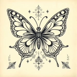 Thai Butterfly Tattoo