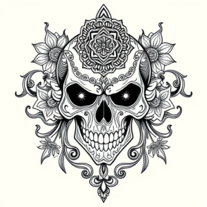Thai Skull Tattoo