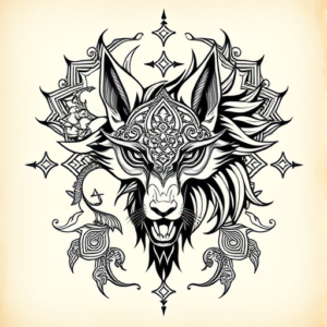 Thai Wolf Tattoo