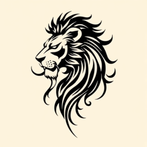 Tribal Lion Tattoo