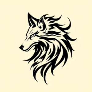 Tribal Wolf Tattoo
