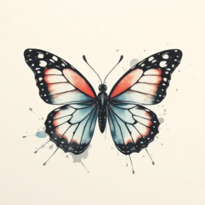 Watercolor Butterfly Tattoo