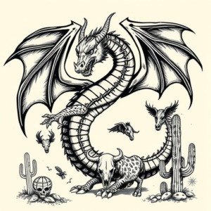 Western Dragon Tattoo