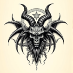 3D Baphomet Tattoo