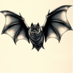 3D Bat Tattoo