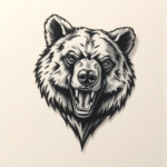 3D Bear Tattoo