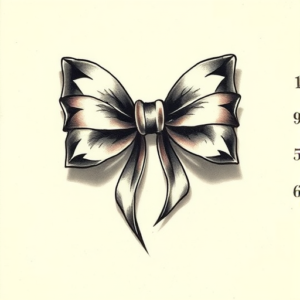 3D Bow Tattoo