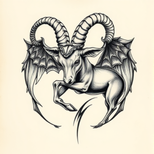 3D Capricorn Tattoo