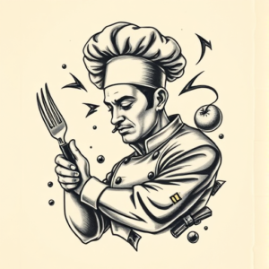 3D Chef Tattoo