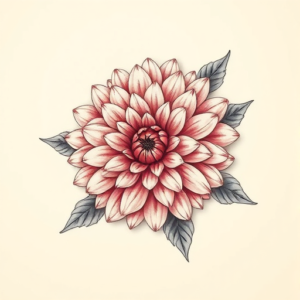 3D Chrysanthemum Tattoo