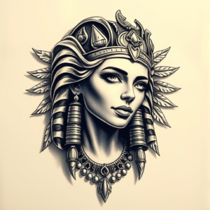 3D Cleopatra Tattoo