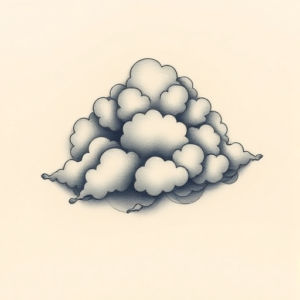 3D Cloud Tattoo