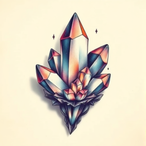 3D Crystal Tattoo