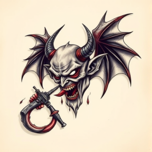 3D Devil Tattoo