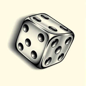 3D Dice Tattoo