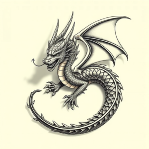 3D Dragon Tattoo