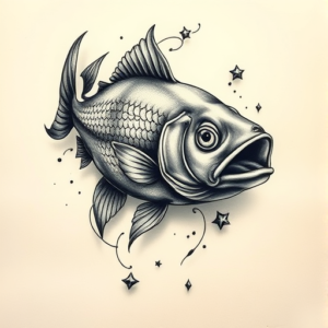 3D Fish Tattoo