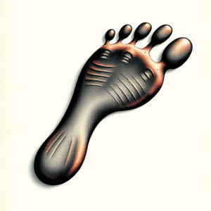 3D Footprint Tattoo