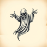 3D Ghost Tattoo