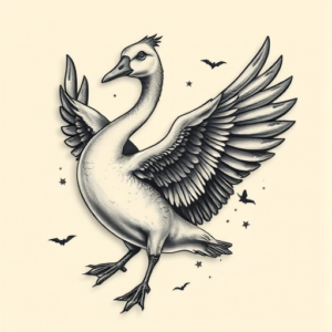 3D Goose Tattoo